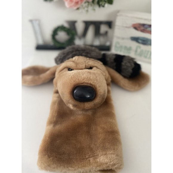 Vintage Dakin 1986 Hound Dog Hand Puppet Coonskin Hat Plush Preschool Teacher - Picture 8 of 16